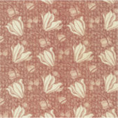 William Morris Style Red Lily Floral Pattern シール (正面)