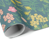 William Morris Style Spring Garden Floral Pattern  ラッピングペーパー (ロールコーナー)