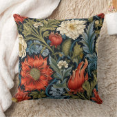 William Morris Styled Floral Pattern クッション (ブランケット)