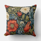 William Morris Styled Floral Pattern クッション (正面)