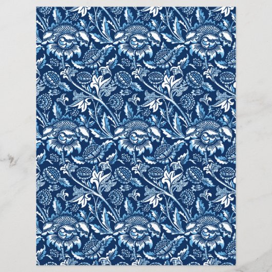 William Morris Sunflowers、Dark BlueとWhite (正面)