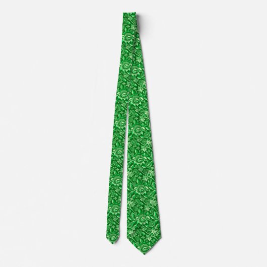 William Morris Sunflowers, Emerald Green ネクタイ (裏面)