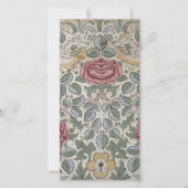 William Morris - The Rose Pattern シーズンカード (正面)