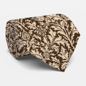 William Morris Thistle Damask, Taupe Tan & Beige ネクタイ (ロール)