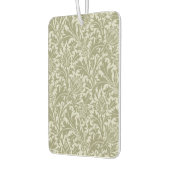William Morris Thistle Sage Green Pattern カーエアーフレッシュナー (左)