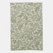 William Morris Thistle Sage Green Pattern キッチンタオル (縦)