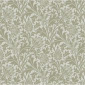 William Morris Thistle Sage Green Pattern シール (正面)