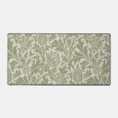 William Morris Thistle Sage Green Pattern デスクマット (正面)