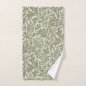 William Morris Thistle Sage Green Pattern バスタオルセット (ハンドタオル)