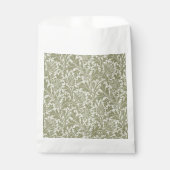 William Morris Thistle Sage Green Pattern フェイバーバッグ (正面)