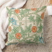 William Morris Trellis Victorian Wallpaper クッション (ブランケット)