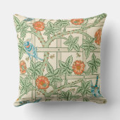 William Morris Trellis Victorian Wallpaper クッション (裏面)
