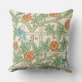 William Morris Trellis Victorian Wallpaper クッション (正面)