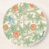 William Morris Trellis Victorian Wallpaper コースター (正面)