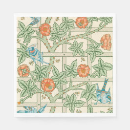 William Morris Trellis Victorian Wallpaper スタンダードランチョンナプキン