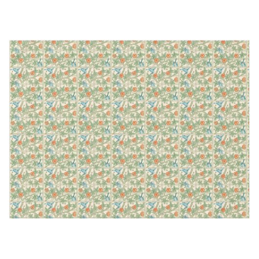 William Morris Trellis Victorian Wallpaper テーブルクロス (正面(横))