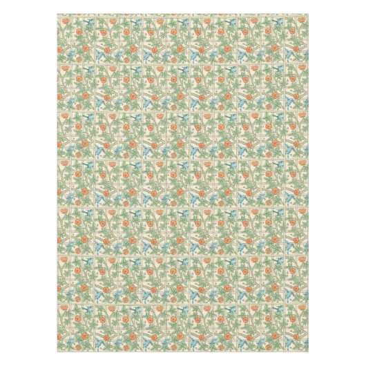 William Morris Trellis Victorian Wallpaper テーブルクロス (正面)