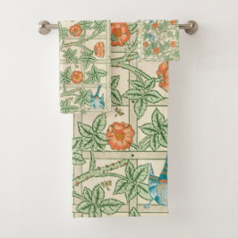 William Morris Trellis Victorian Wallpaper バスタオルセット
