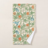 William Morris Trellis Victorian Wallpaper バスタオルセット (ハンドタオル)