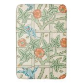 William Morris Trellis Victorian Wallpaper バスマット (正面縦)