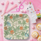 William Morris Trellis Victorian Wallpaper ペーパープレート (パーティー)