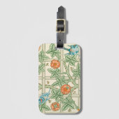 William Morris Trellis Victorian Wallpaper ラゲッジタグ (正面縦)