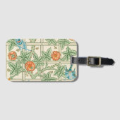 William Morris Trellis Victorian Wallpaper ラゲッジタグ (正面横)