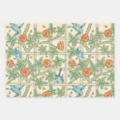 William Morris Trellis Victorian Wallpaper ラッピングペーパーシート (正面3)
