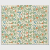 William Morris Trellis Victorian Wallpaper ラッピングペーパー (フラット)