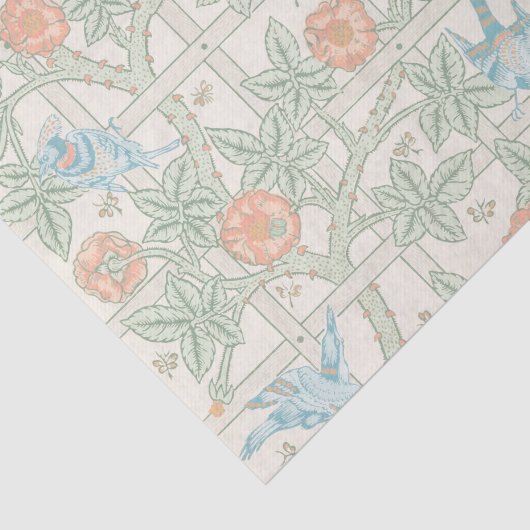 William Morris Trellis Victorian Wallpaper 薄葉紙 (詳細)