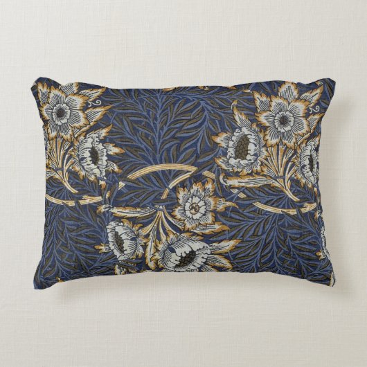 william morris tulip and willow tapestry pattern アクセントクッション (正面)