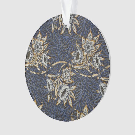 william morris tulip and willow tapestry pattern オーナメント (正面)