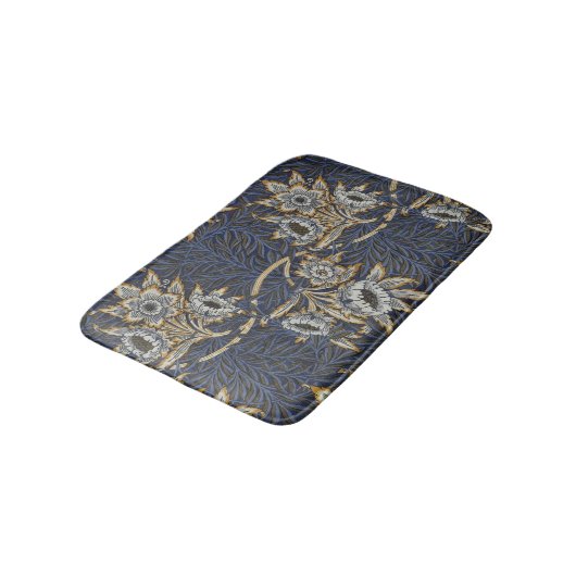 william morris tulip and willow tapestry pattern バスマット (アングル)