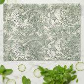 William Morris Tulip Wallpaper Classic Green キッチンタオル (折り畳み)