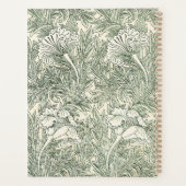 William Morris Tulip Wallpaper Classic Green プランナー手帳 (裏面)