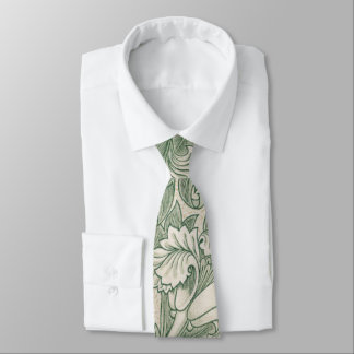 william morris tulip wallpaper textile green ネクタイ