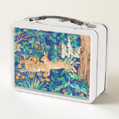 William Morris "Two Hares" – 森のウサギ メタルランチボックス (裏面)