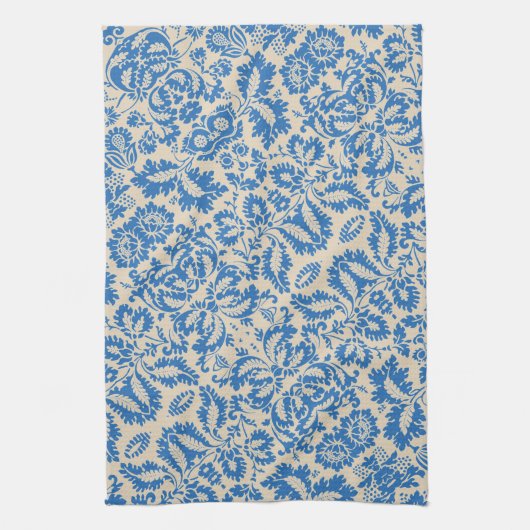 William Morris Venetian Flower Damask Brocade キッチンタオル (縦)