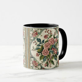 William Morris vintage Honeysuckle Floral pattern マグカップ