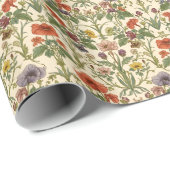 William Morris vintage Pimpernel Pre-Raphaelite  ラッピングペーパー (ロールコーナー)