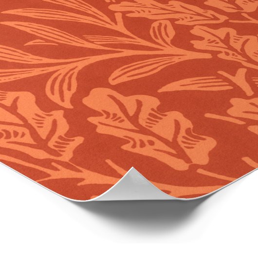 william morris wallpaper acorns and oak ポスター (角)