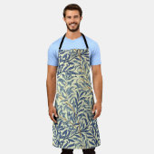 William Morris "Willow Bough" 4 エプロン (着用した状態)