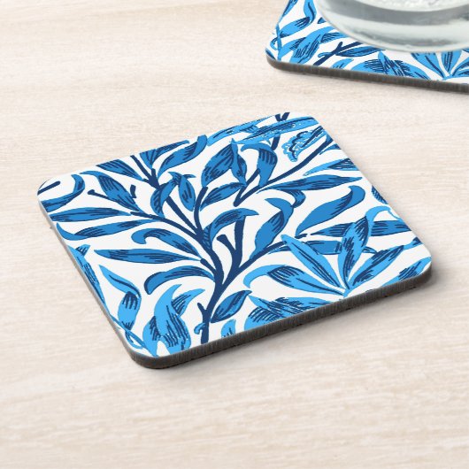 William Morris Willow Bough, Cobalt Blue & White コースター (左側)