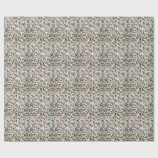 William Morris - Willow Bough pattern ラッピングペーパー (フラット)