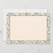 William Morris Willow Bough Thank You サンキューカード (裏面)