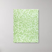 William Morris Willow Flower Classic Green キャンバスプリント (正面)