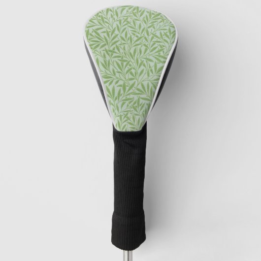 William Morris Willow Flower Classic Green ゴルフヘッドカバー (正面)