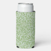 William Morris Willow Flower Classic Green スリム缶クーラー (Seltzer正面)