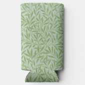 William Morris Willow Flower Classic Green スリム缶クーラー (裏面)
