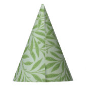William Morris Willow Flower Classic Green パーティーハット (裏面)